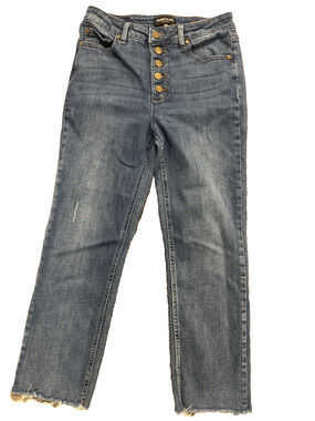 Kenneth Cole Jeans Women’s Size 6 Ankle Button Fly Raw Hem